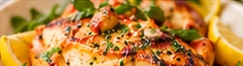 Pollo al limón con hierbas